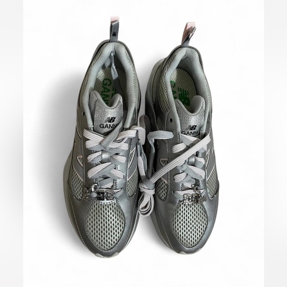 NEW GANNI x New Balance Silver and Pink WRPD Runner UNISEX main image 9